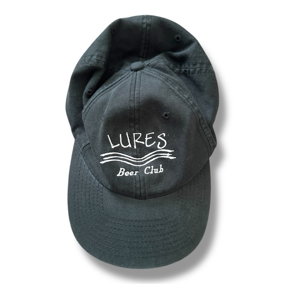 Lures Beer Club Flexfit Black Baseball Cap Men’s Size Large/XL Dad Hat - Picture 1 of 9